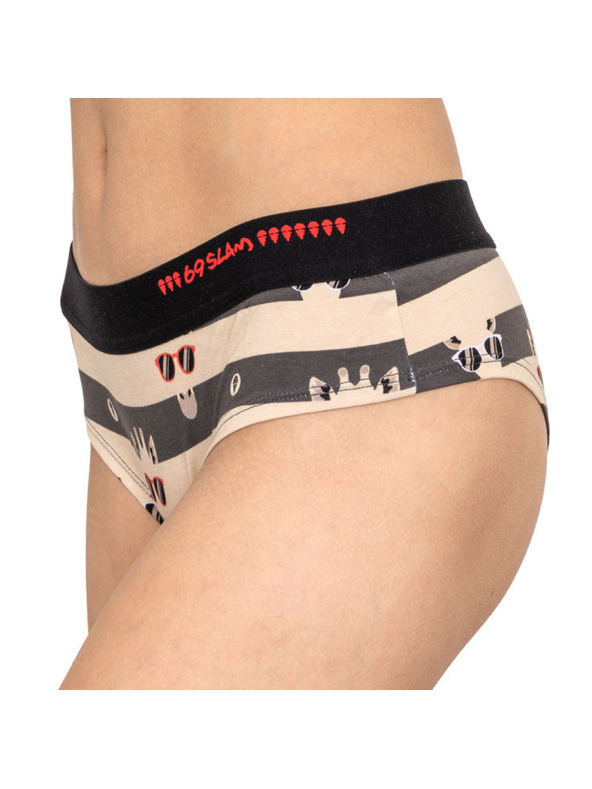 69slam Ženski boksaški spodnjački 69SLAM bamboo giraffe stripes