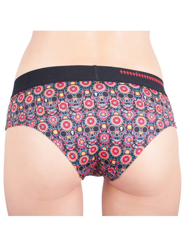69slam Ženske spodnjice 69SLAM boxer flower skull