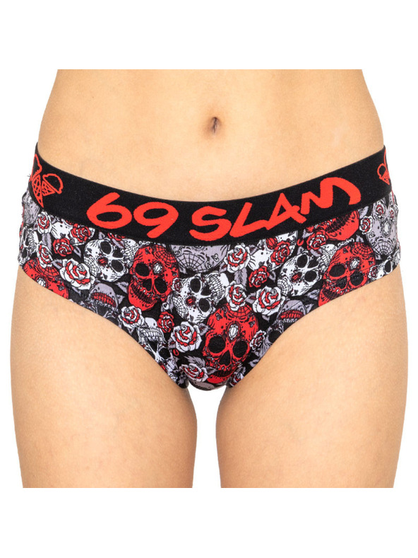 69slam Ženske spodnjice 69SLAM boxer bamboo red sugar crane