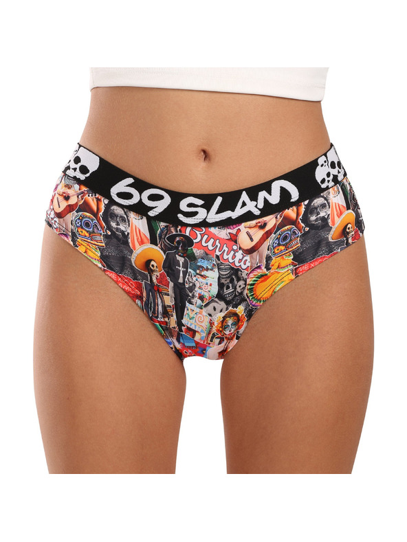 69slam Ženski hlačke 69SLAM luna MEXICOLLAGE