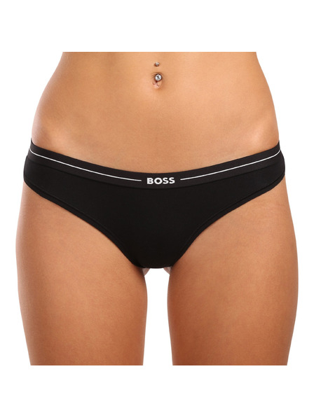 BOSS Komplet treh - ženski tange BOSS črne