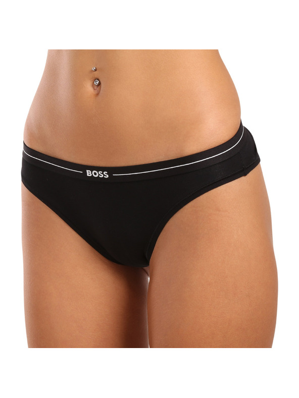 BOSS Komplet treh - ženski hlačke BOSS črne