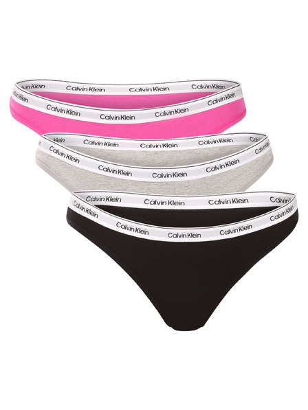 Calvin Klein Komplet treh - ženski tange Calvin Klein večbarvne