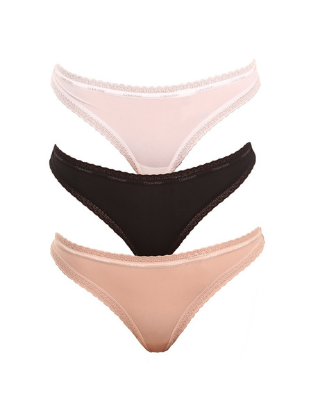 Calvin Klein Set treh - ženska tanga Calvin Klein večbarvne