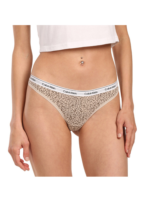 Calvin Klein Komplet treh - ženski tange Calvin Klein večbarvne