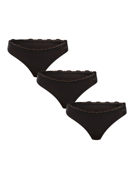 Calvin Klein Set treh - ženska tanga Calvin Klein črna
