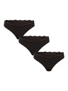 Calvin Klein Set treh - ženska tanga Calvin Klein črna