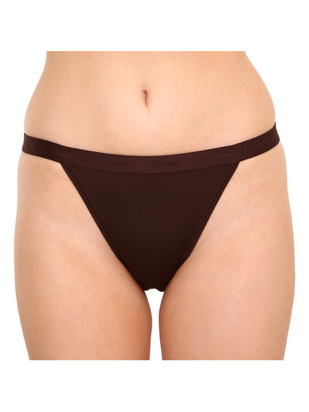 Calvin Klein Ženske hlačke Calvin Klein temno rjave