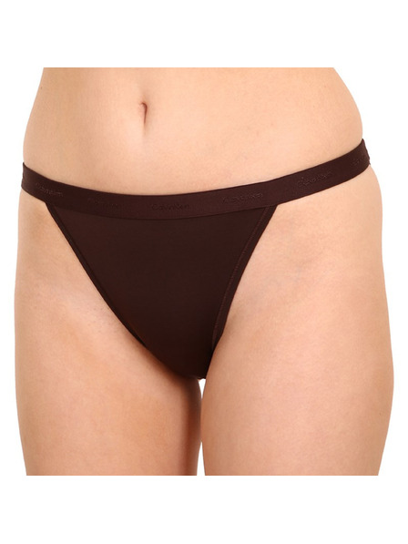 Calvin Klein Ženske hlačke Calvin Klein temno rjave