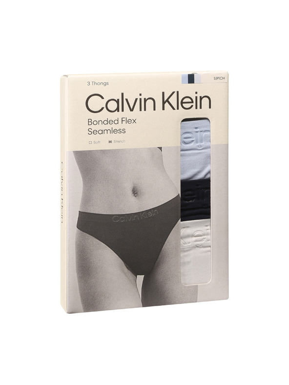 Calvin Klein Set treh - ženska tanga Calvin Klein večbarvne