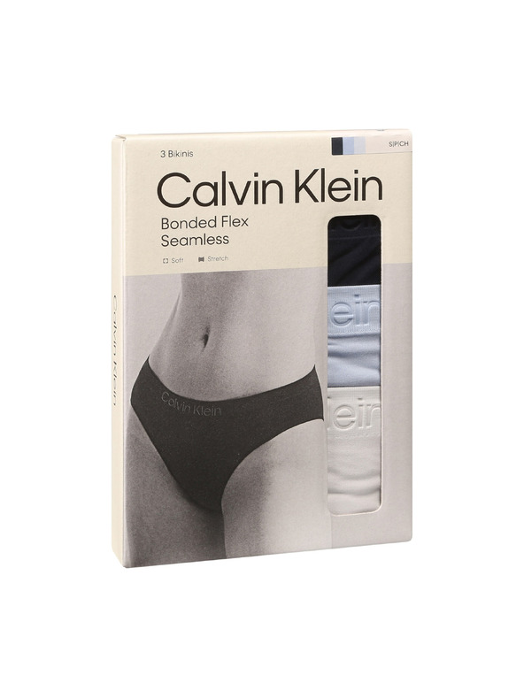Calvin Klein Set treh - ženske hlačke Calvin Klein brez šivov večbarvne