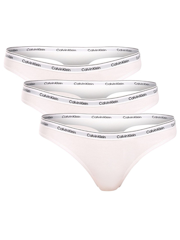 Calvin Klein Set treh - ženska tanga Calvin Klein bela