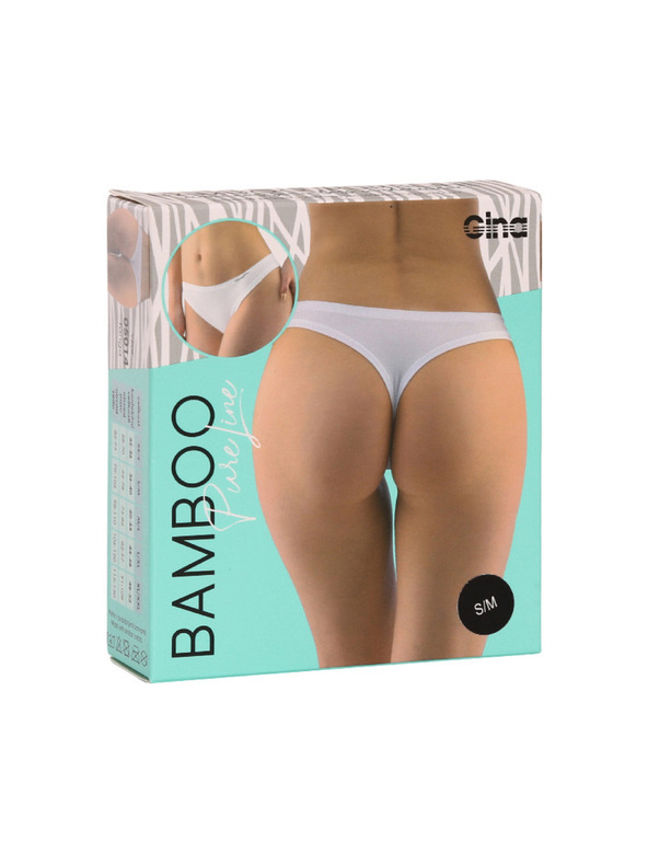 Gina Ženska tanga Gina bambusna črna