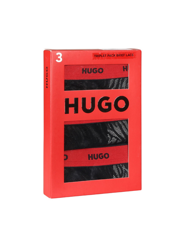 HUGO Komplet treh - Ženski nogavičke HUGO večbarvne