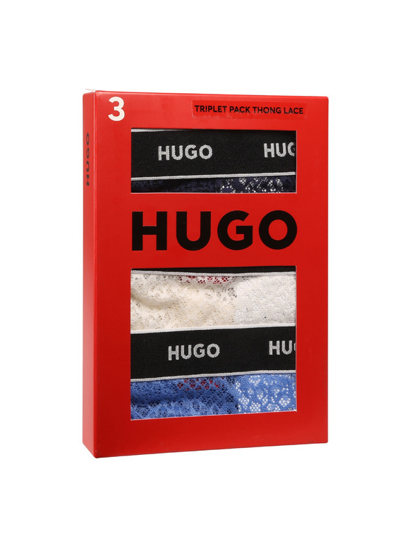 HUGO Komplet treh - Ženske tange HUGO večbarvne