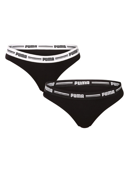 Puma Komplet dveh - ženski tangi Puma črni