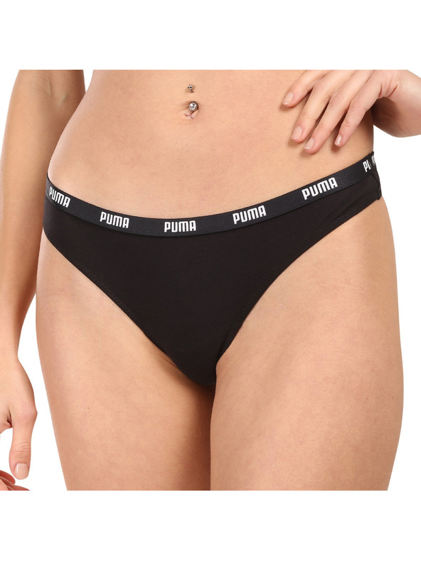 Puma Komplet šestih - ženski tangi Puma črni