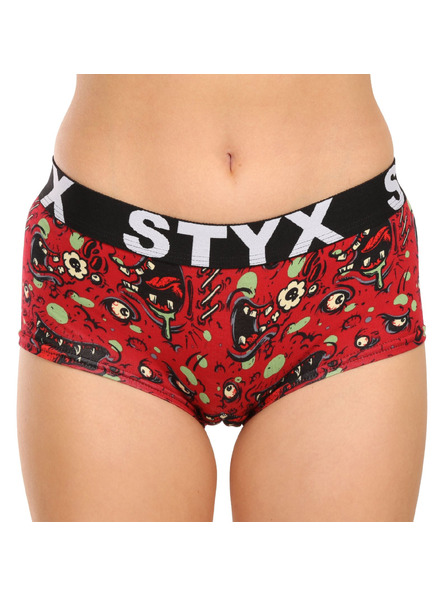 Styx Komplet šestih - ženski spodnjački Styx art s hlačnico večbarvni