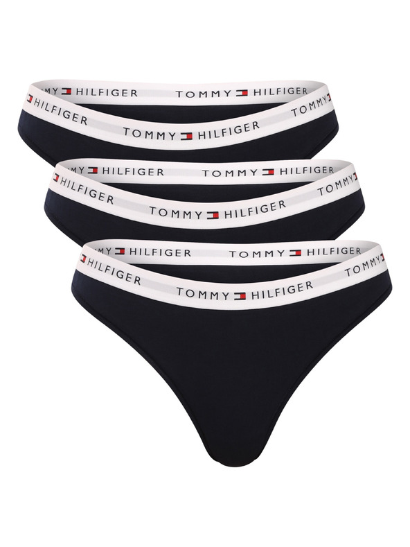 Tommy Hilfiger Komplekt treh - ženska tanga Tommy Hilfiger črna