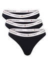 Tommy Hilfiger Komplekt treh - ženska tanga Tommy Hilfiger črna