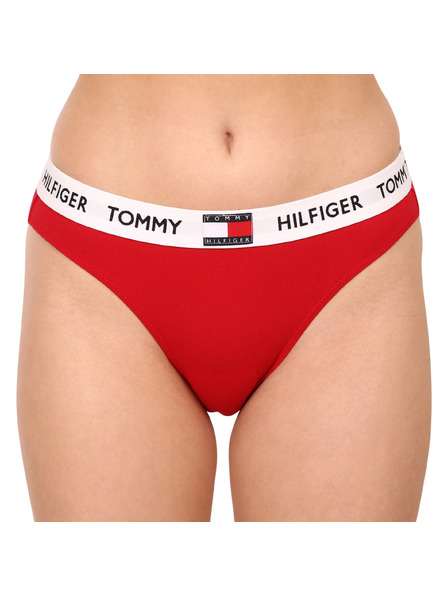 Tommy Hilfiger Ženske hlačke Tommy Hilfiger rdeče