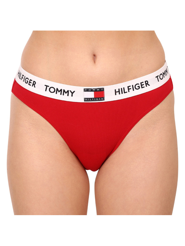 Tommy Hilfiger Ženske hlačke Tommy Hilfiger rdeče