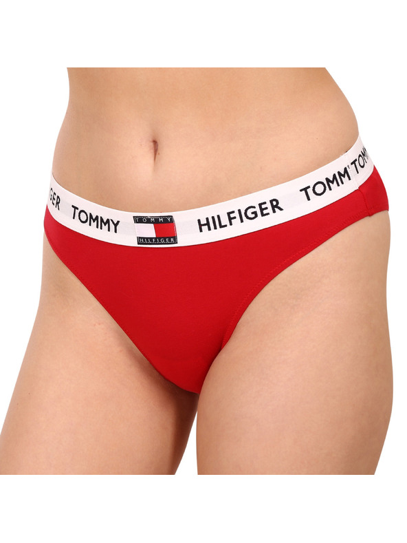 Tommy Hilfiger Ženske hlačke Tommy Hilfiger rdeče