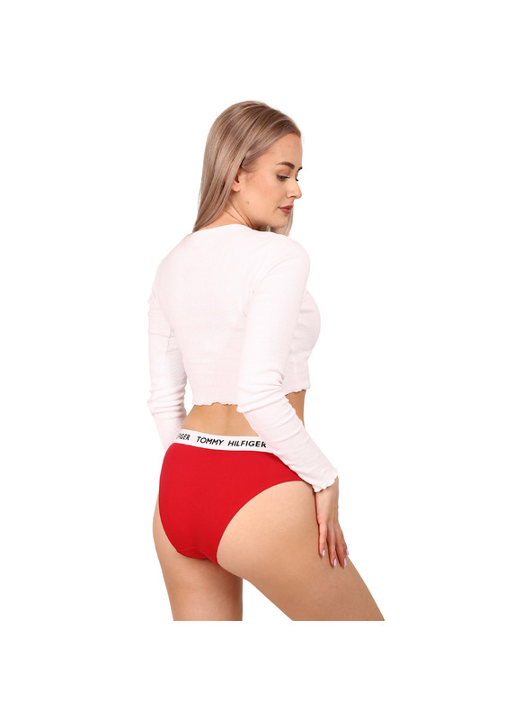 Tommy Hilfiger Ženske hlačke Tommy Hilfiger rdeče