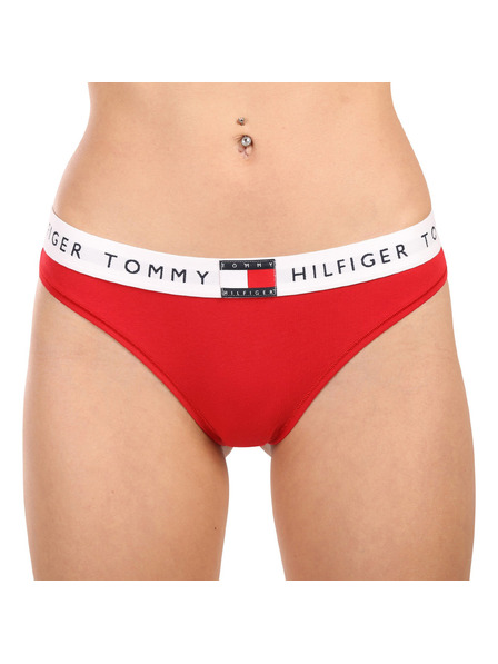 Tommy Hilfiger Ženske hlačke Tommy Hilfiger rdeče