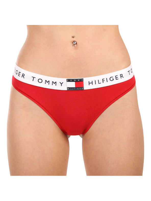 Tommy Hilfiger Ženske hlačke Tommy Hilfiger rdeče