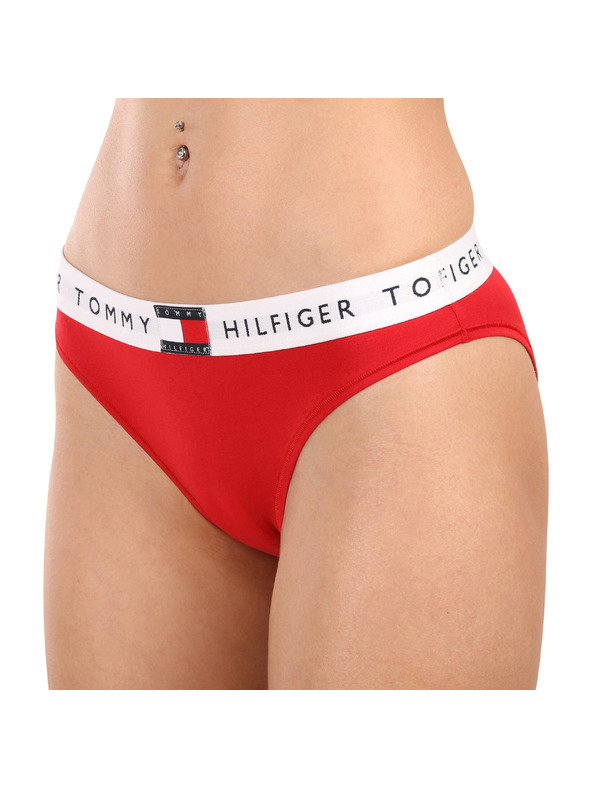 Tommy Hilfiger Ženske hlačke Tommy Hilfiger rdeče