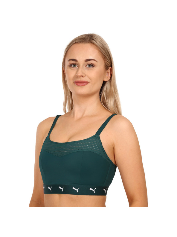 Puma Ženski športni nedrček Puma zelena