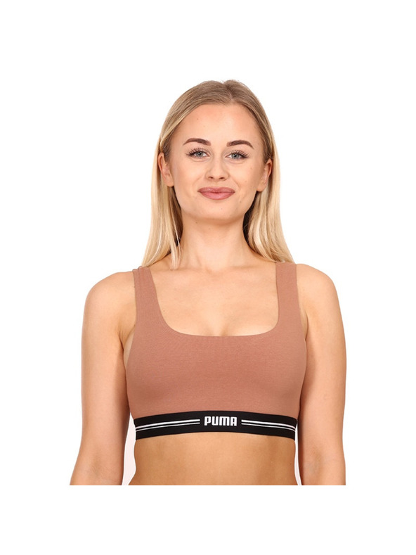 Puma Ženski športni nedrček Puma rjava