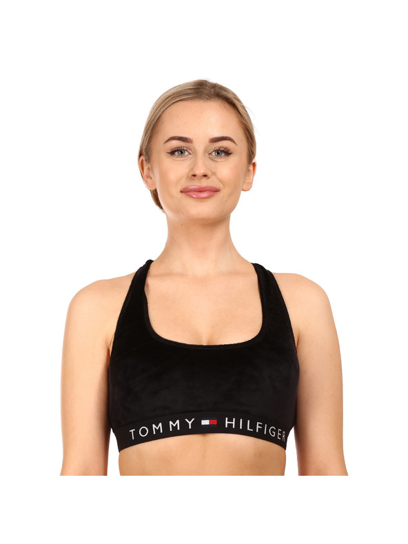 Tommy Hilfiger Ženski nedrček Tommy Hilfiger mikro plš črna
