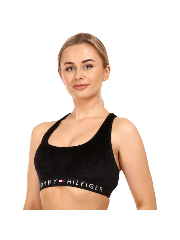 Tommy Hilfiger Ženski nedrček Tommy Hilfiger mikro plš črna