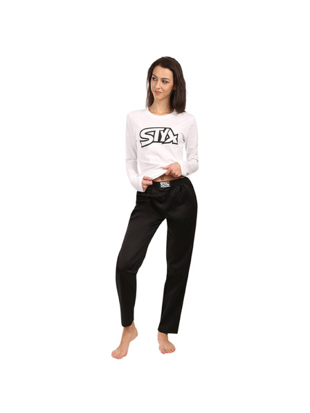 Styx Ženske pižame Styx črno-bele