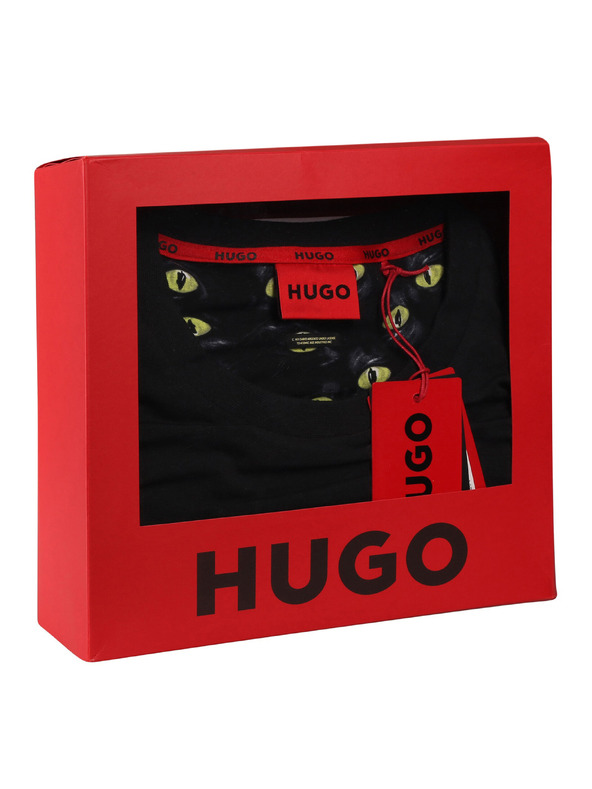 BOSS Moške pižame HUGO črne