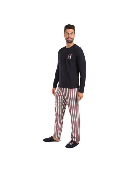 Tommy Hilfiger Moške pižame Tommy Hilfiger s papučami večbarve v darilni embalaži