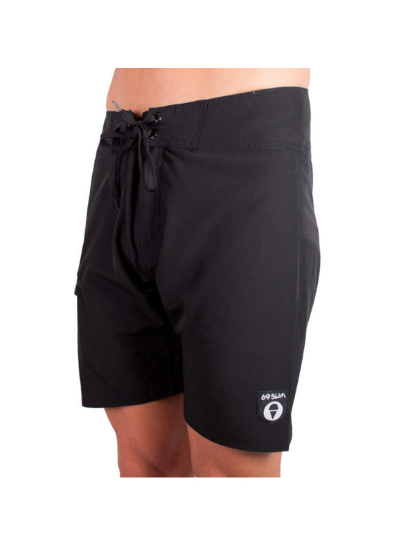69slam Moške plavalne hlače 69SLAM kratke stretch boardshort plain bk