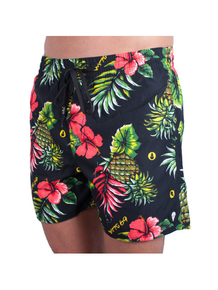 69slam Moške plavalne hlače 69SLAM boardshort leilani black