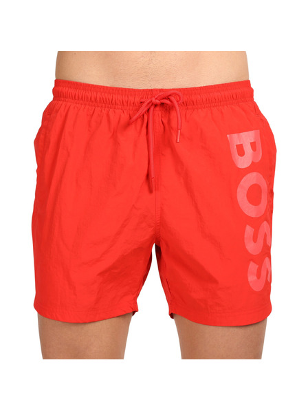 BOSS Moške plavalne hlače BOSS rdeče