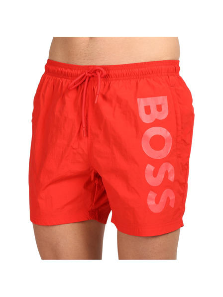 BOSS Moške plavalne hlače BOSS rdeče