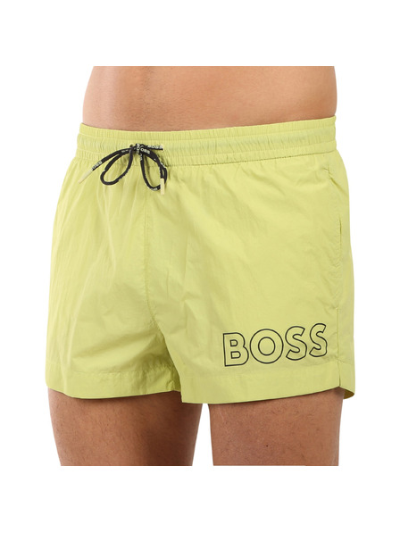 BOSS Moške plavalne hlače BOSS rumene