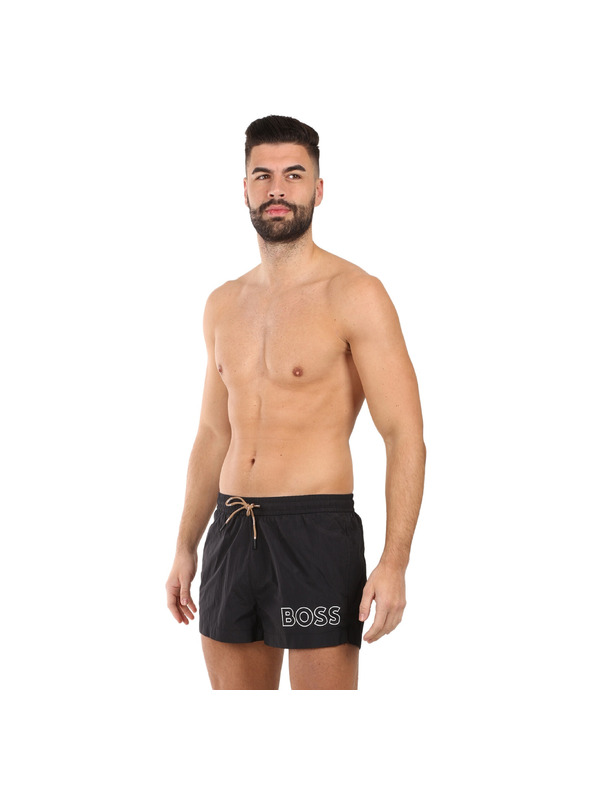 BOSS Moške plavalne hlače BOSS črne