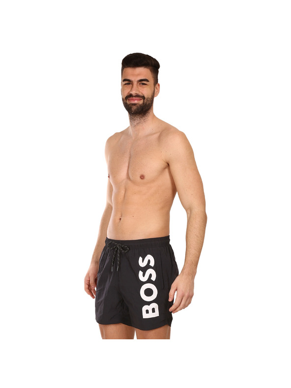 BOSS Moške plavalne hlače BOSS črne