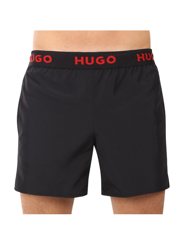 HUGO Moške kopalne HUGO črne