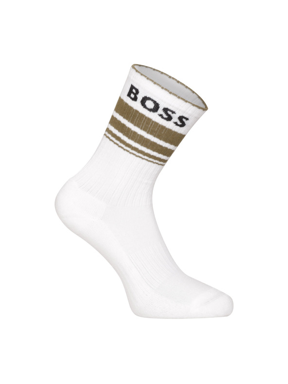 BOSS Komplet treh - nogavice BOSS bele