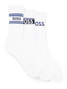 BOSS Komplet treh - nogavice BOSS bele