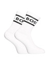 BOSS Komplet treh - nogavice BOSS visoke bele