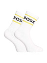 BOSS Komplet treh - nogavice BOSS visoke bele